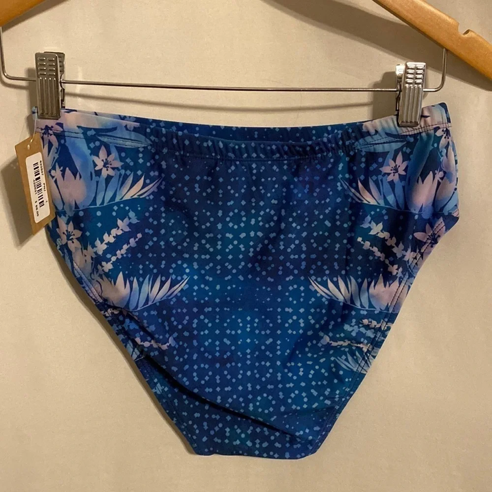 Title Nine high rise bikini small blue bottom swim NEW - Picture 4 of 5